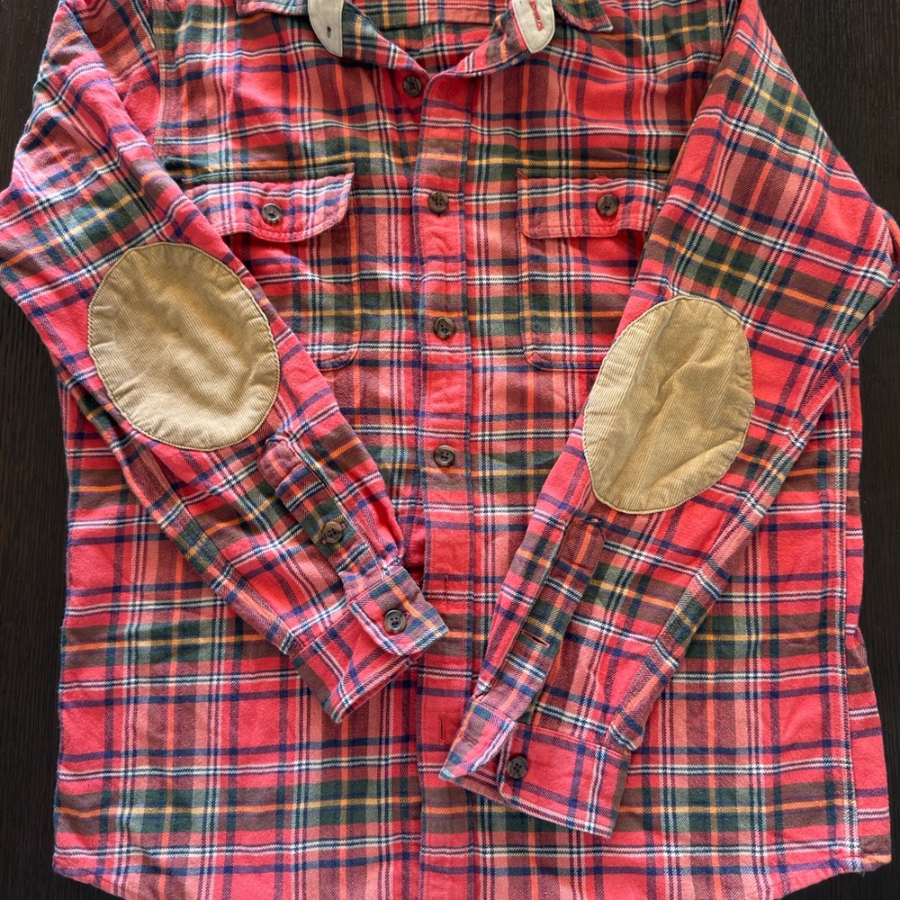 American Living Red and Green Plaid Men's Shirt